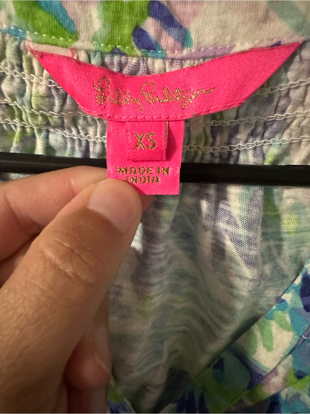 Lilly Pulitzer Sleeveless Printed Tank - Blue, Green & Lavender - Picture 2 of 5